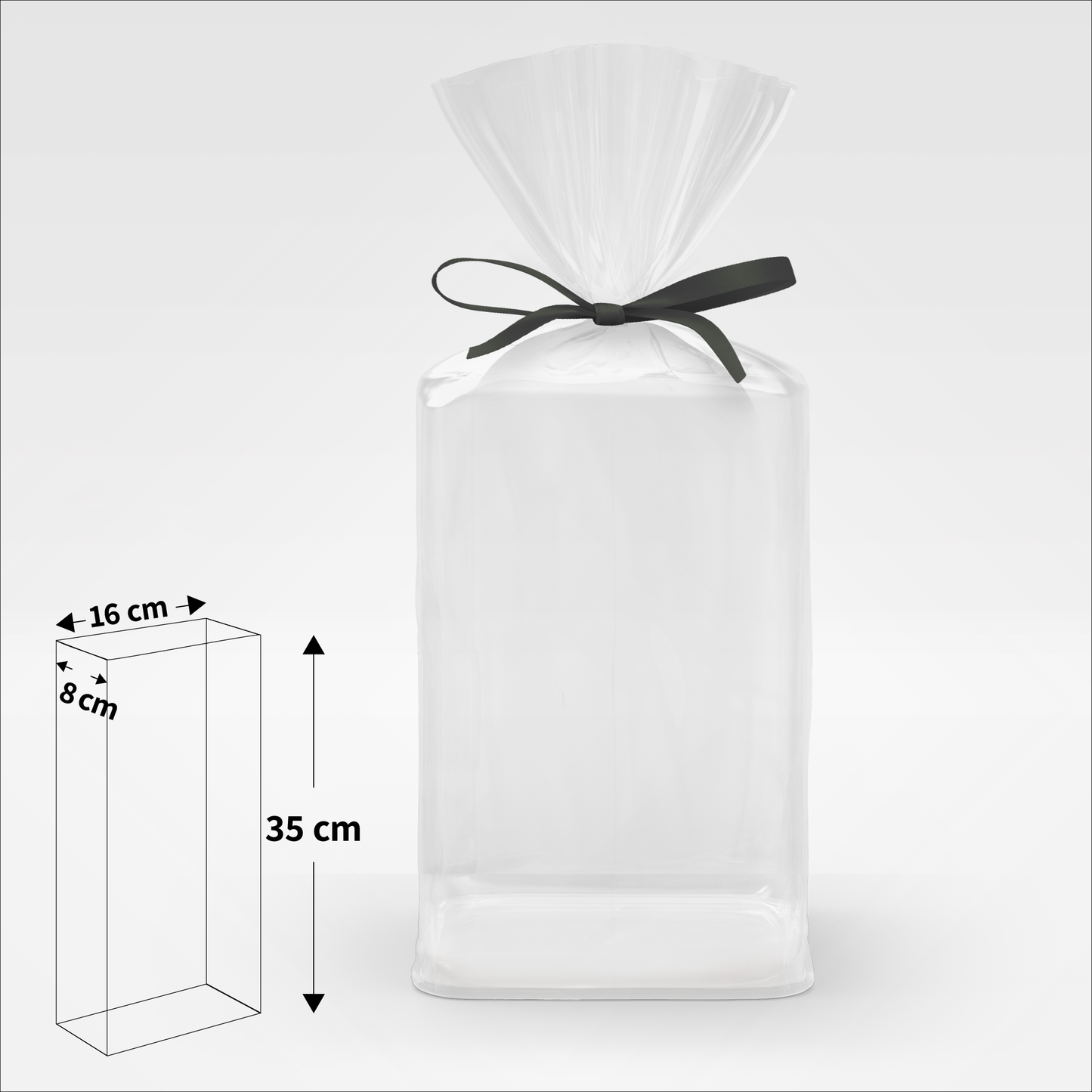 Klodsbundsposer - 16 x 8 x 35 cm - Pakke med 50 stk.