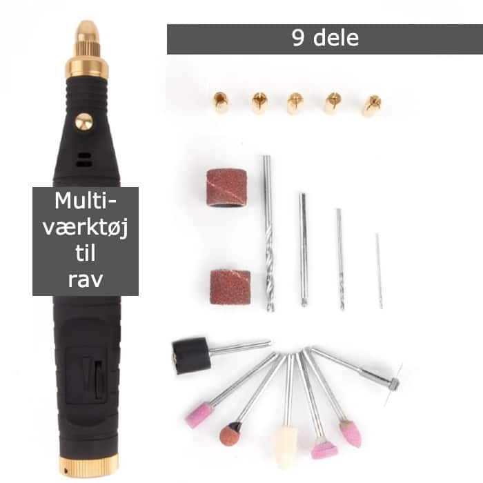 Lille Elektrisk Bor - Multiværktøj til gravering, polering mm.