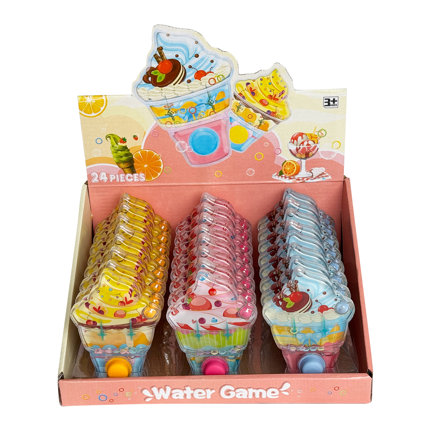 Water game, cupcake