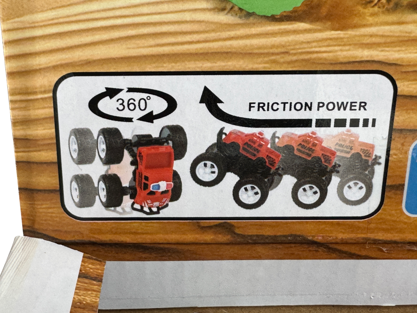 Bil med friktion og gummihjul