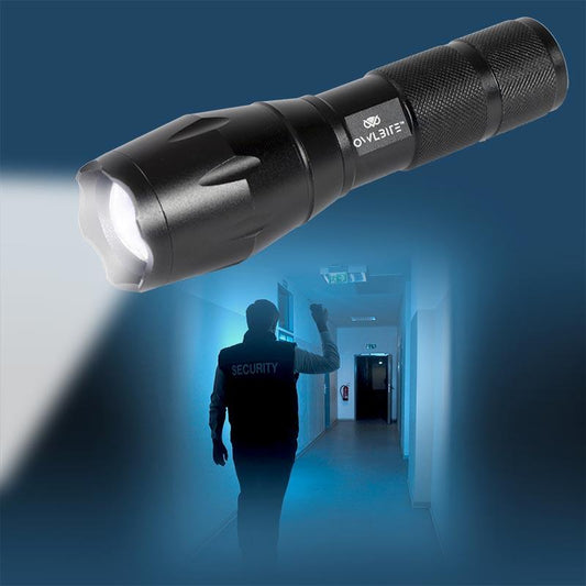 OwlBite® Lommelygte: Kraftig 1000 Lumen LED - Bedst i militær-test