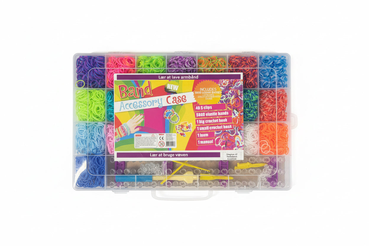 Loom Band sæt m. 5000 looms væv mv.
