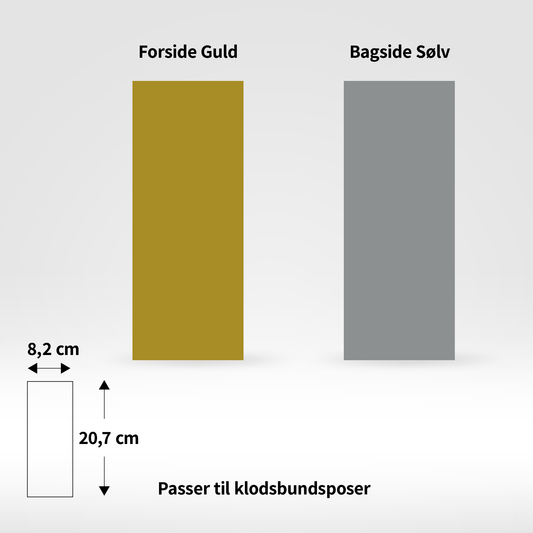 Papbund til klodsbundspose - Pakke med 50 stk.