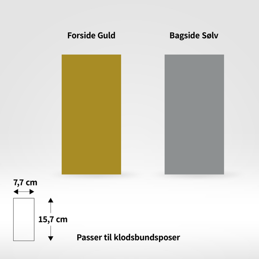 Papbund til klodsbundspose - Pakke med 50 stk.