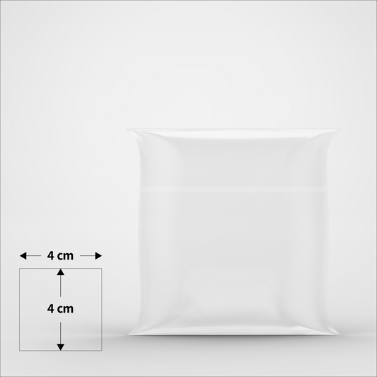 Cellofanposer - 4 x 4 cm. - Pakke med 100 stk.