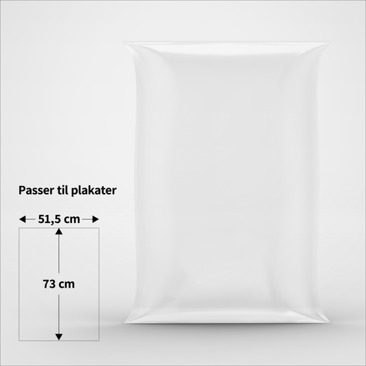 Cellofanposer - 51,5 x 73,0 cm - Pakke med 100 stk.