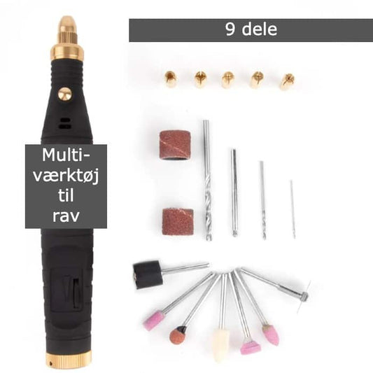 Lille Elektrisk Bor - Multiværktøj til gravering, polering mm.