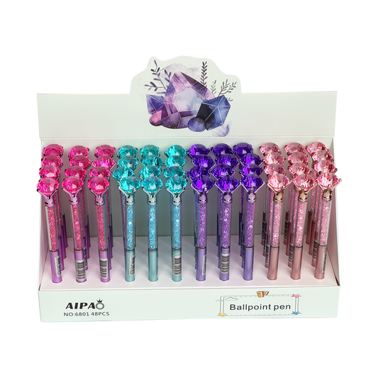 Pen med diamant og krystal