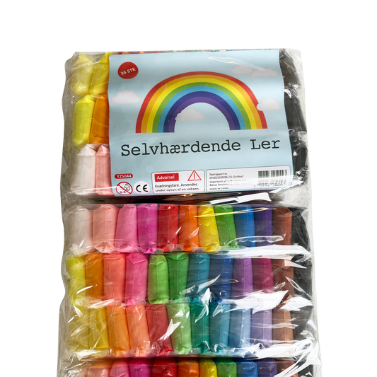 Selvhærdende ler 36 farver